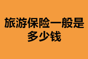 旅游保险一般是多少钱？几十到几百元之间（涉及因素多）