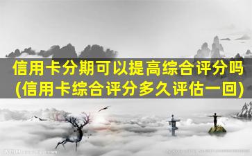 信用卡分期可以提高综合评分吗(信用卡综合评分多久评估一回)