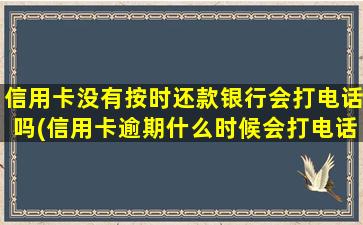 信用卡没有按时还款银行会打电话吗(信用卡逾期什么时候会打电话)