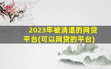 2023年被清退的网贷平台(可以网贷的平台)